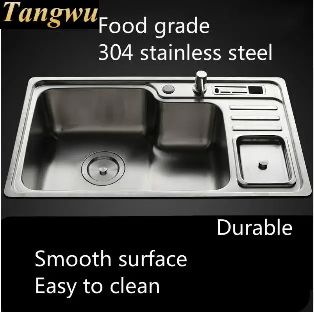 Бесплатная доставка Высококачественная кухонная раковина с одним желобом