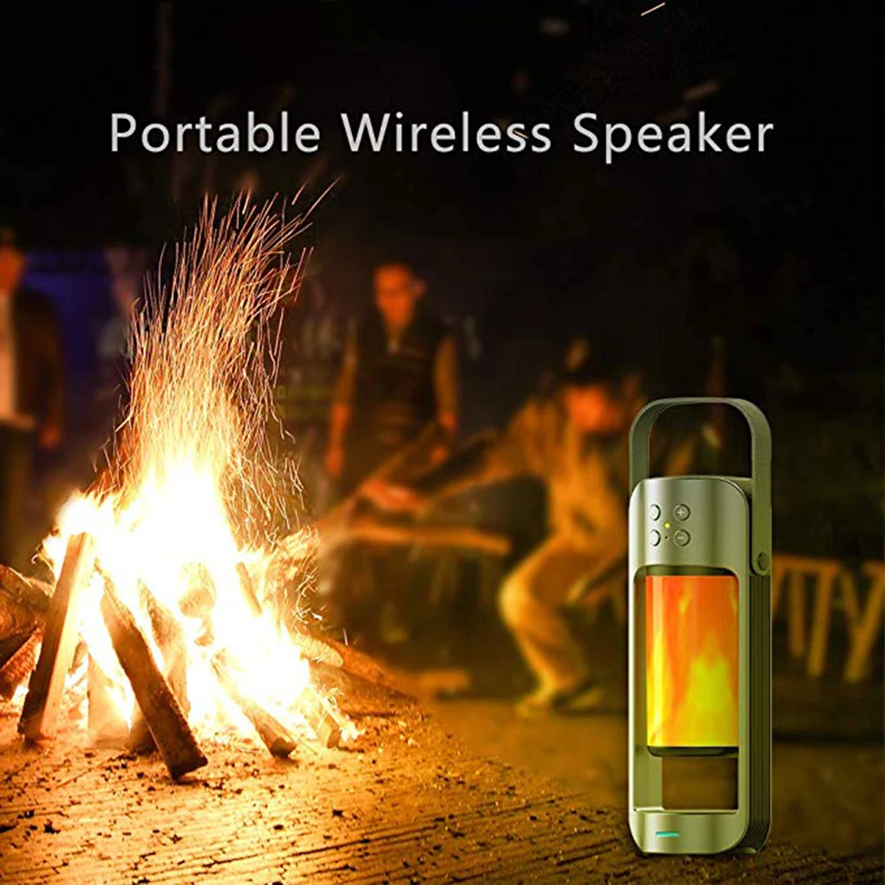 Лампа Alpha flame с bluetooth динамиком универсальный уличный аварийный светильник