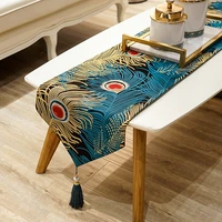 table runner european jacquard table cloth tablecloth dinner table luxury home decor coffee hotel table bed runners