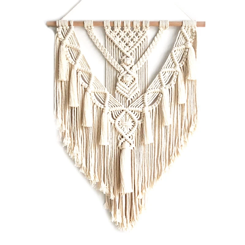 

55X70cm Macrame Wall Hanging Tapestry Wall Decor Boho Chic Bohemian Woven Home Decoration