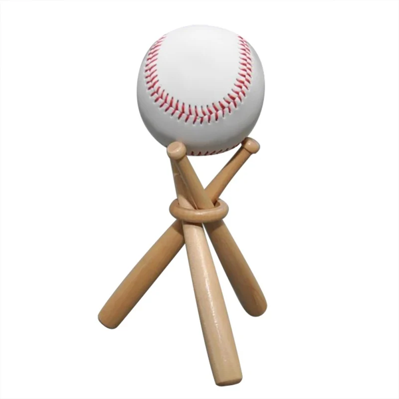 

Mini Baseball Bat Wood Display Base Holder Support Sports Fans Gifts Stand Baseball Golf Tennis Storage Base Holder Support