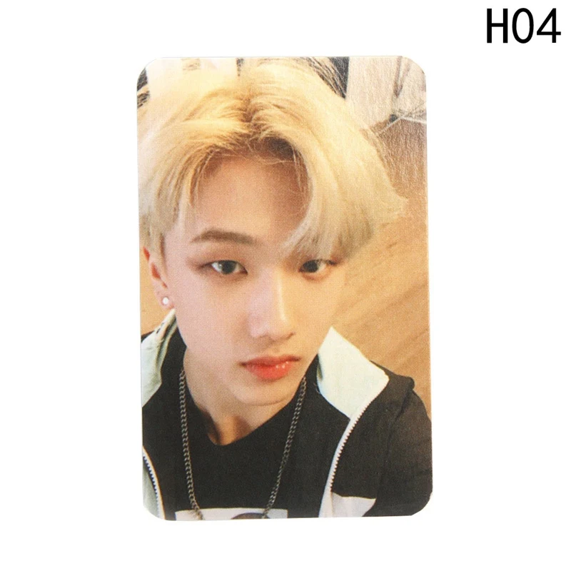 Белая версия Taeyong Mark KPOP NCT 127 самодельный эмпатия открытки в Альбом Плакат черный автограф фотобумага - Цвет: H04