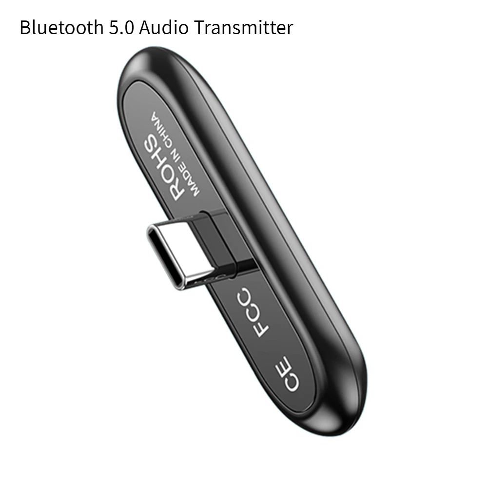 

Type C Bluetooth 5.0 Audio Transmitter HIFI Type C Wireless Adapter Support AtpX/AptX LL/SBC/A2DP/AFH/HSP for Switch/Lite/PS4/PC