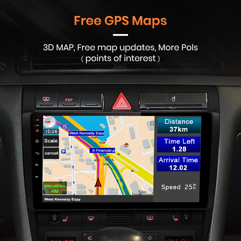 Автомагнитола AWESAFE 2 din Android для Audi A6 C5 1997-2004 S6 RS6 | Автомобили и мотоциклы