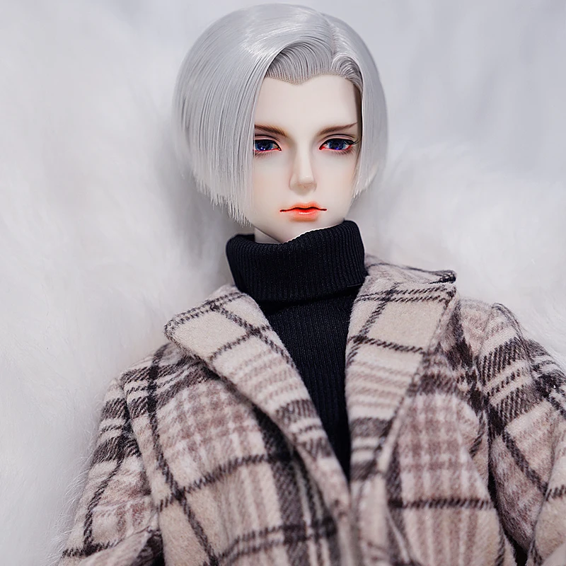 

1/3 BJD/SD Doll Wig Accessories Ancient Costume Handsome Short Hair With Horsetail Retro Wigs for BJD/SD SD13 SSDF Strong Uncle