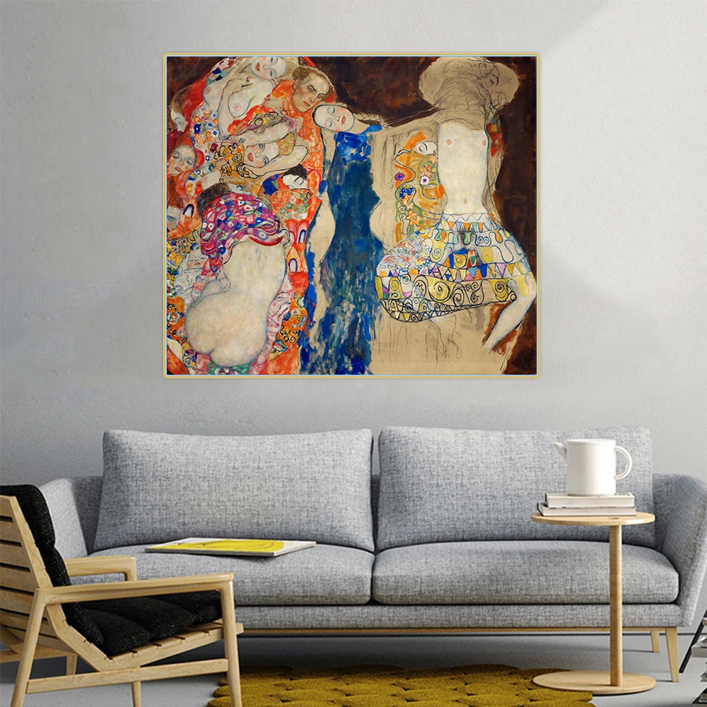 Citon Gustav Klimt 》 Невеста холст искусство Масляная живопись знаменитый