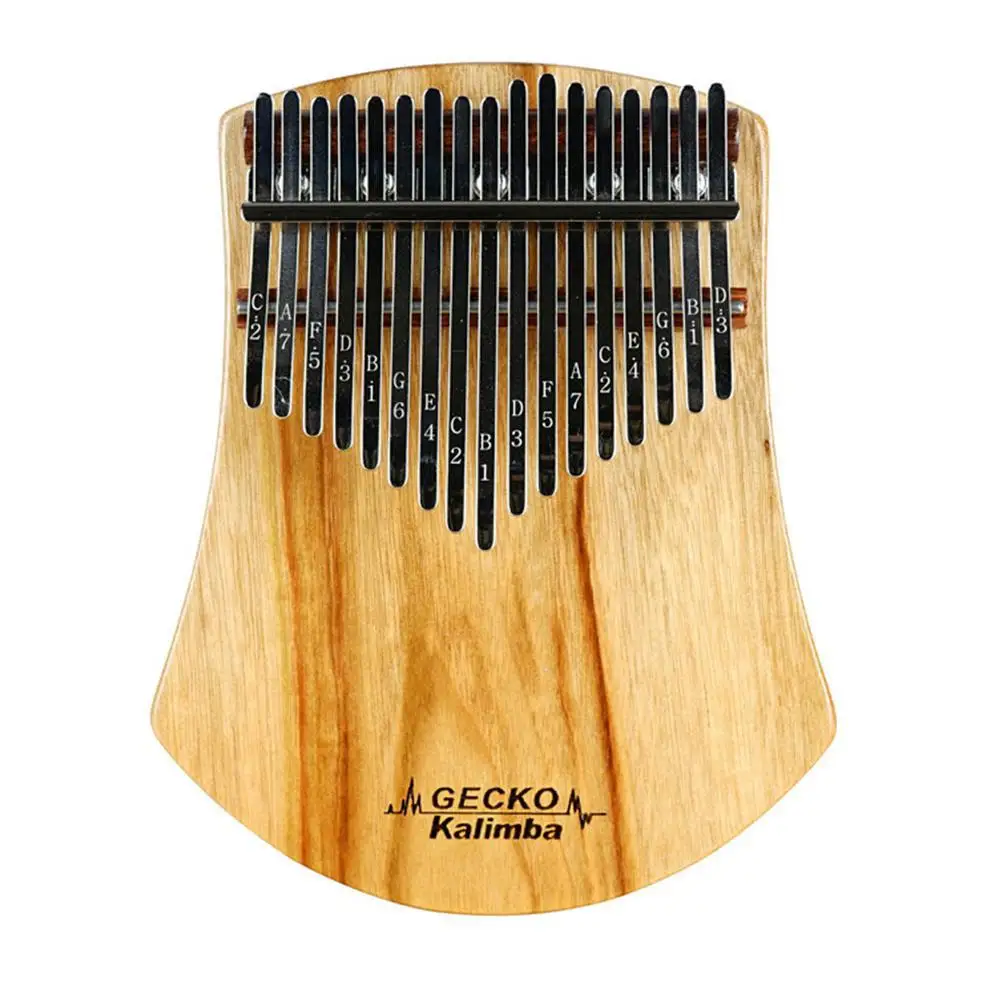 GECKO 17 клавиш Kalimba Африканский камфорный деревянный большой палец пианино Mbira Sanza
