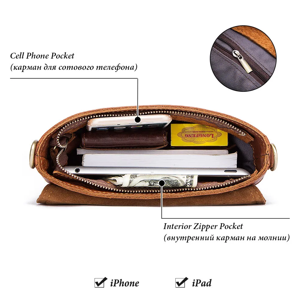 

High Quality Men's Leather Shoulder Bags Europe and America Messenger Bags Men's Casual Bags Men's Bags