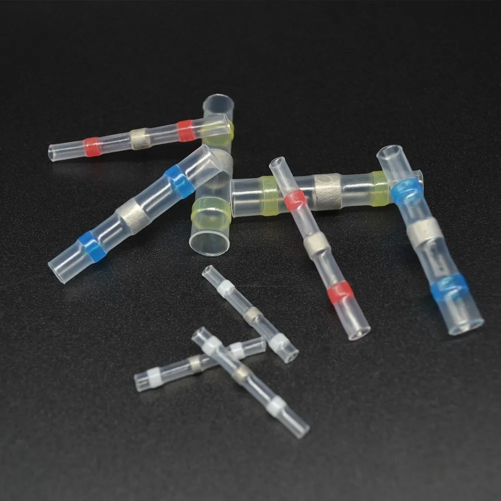 100 шт. провода терминала терм усадочная утепленная Водонепроницаемый припоя