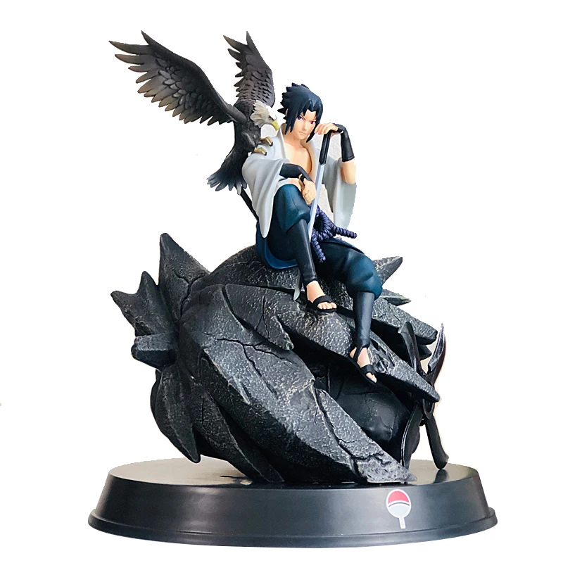 Фигурки из аниме Наруто Шипуден модель Uchiha Sasuke Itachi GK экшн-фигурка 35 см модели