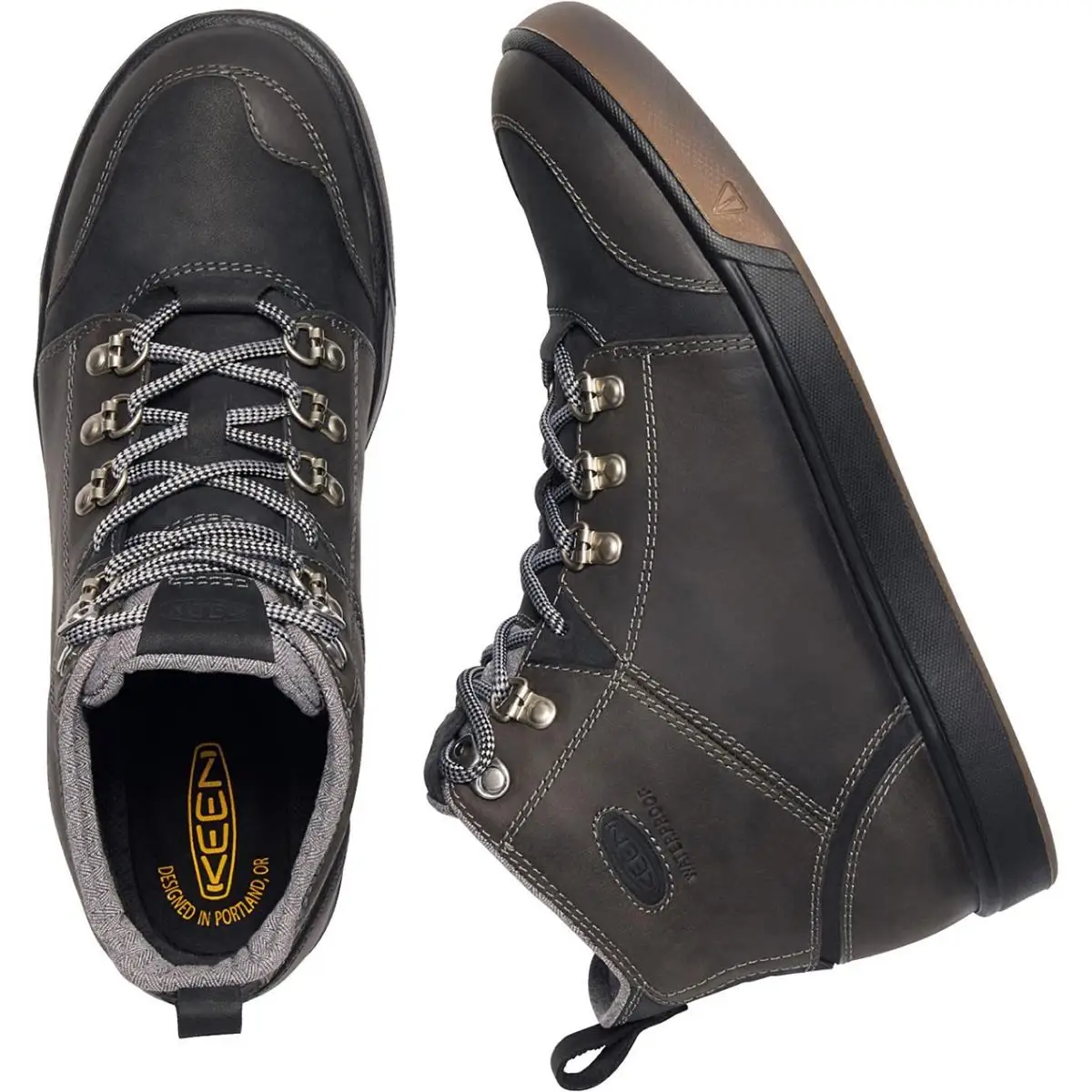 Ботинки муж. Winterhaven Boot WP M Alcatraz/Black 12 KEEN K1017398-12 |