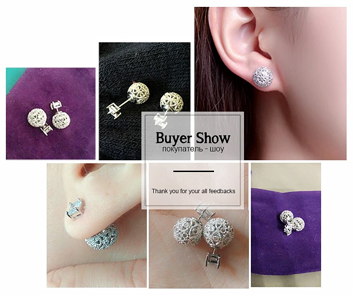 Брендовые дизайнерские маленькие хрустальные серьги белого золота круглые