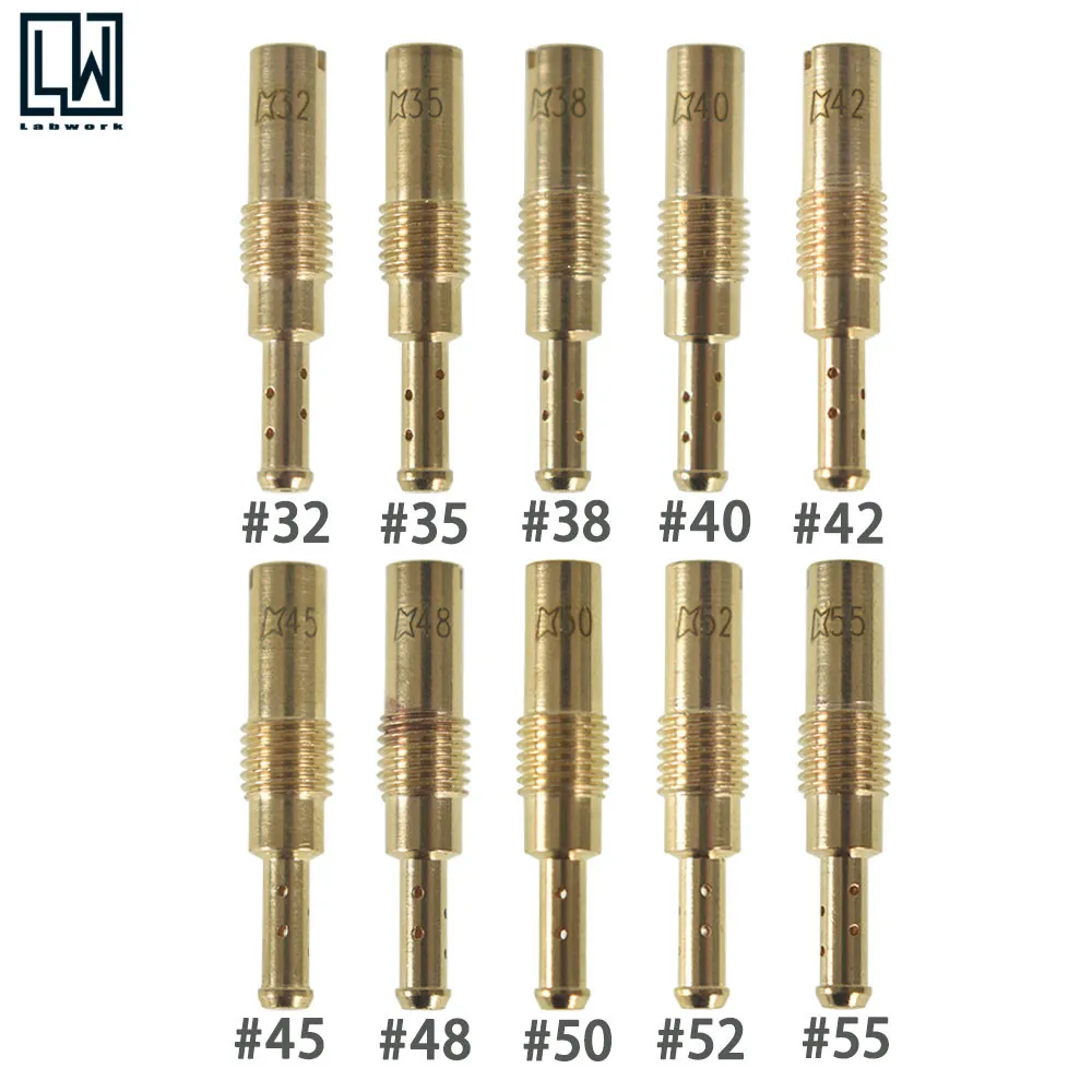 

10pcs Set Slow/Pilot Jet for PWK OKO CVK 32,35,38,40,42,45,48,50,52,55