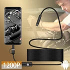 1200P Тип C эндоскоп камера Гибкая для автомобилей Мобильный Бороскоп USB камера Proble смартфон видео эндоскоп для Android автомобиля
