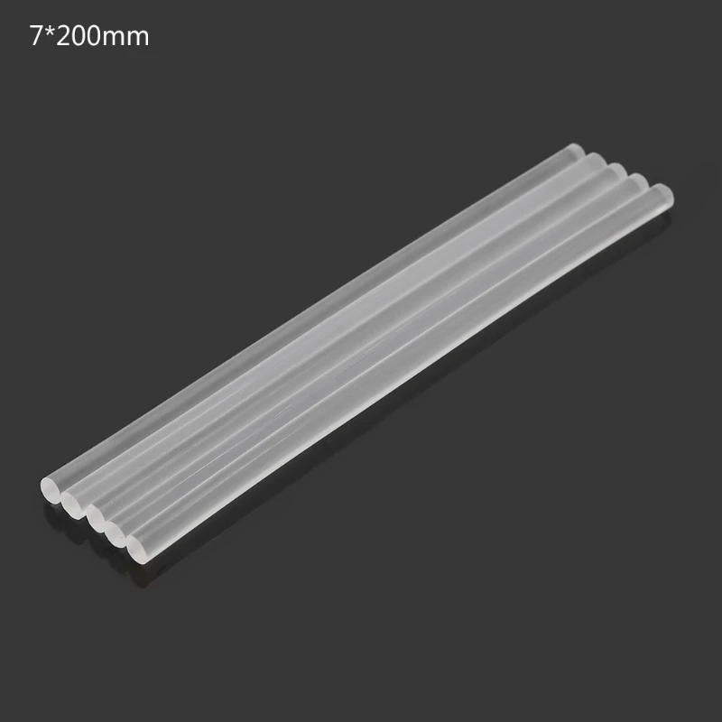 5 шт. термоплавкий клеевой карандаш пластиковый прозрачный клей для клеевого