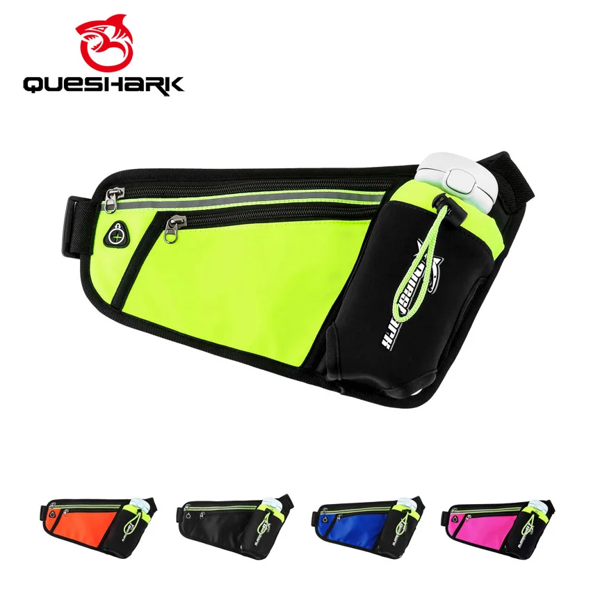 Поясная Сумка QUESHARK для мужчин и женщин с карманом бутылки воды марафона бега