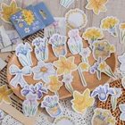 46 шт Kawaii Стикеры s комплект клейкие ленты без рисунка для вырезок Стикеры комплект цветы ручной работы декоративные Стикеры s поделки этикетки для подарочной коробке упаковки для скрапбукинга