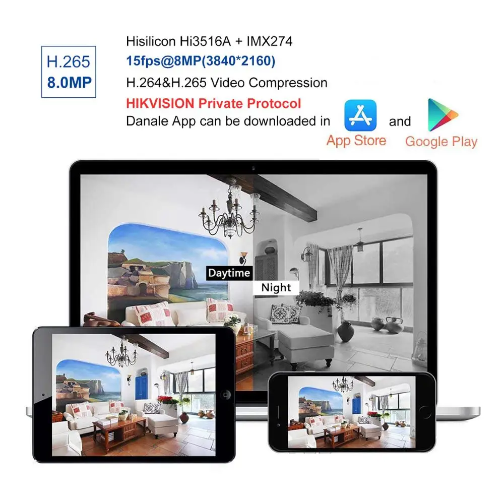 Hikvision совместимая 4K 8MP купольная наружная камера безопасности POE H.265 Встроенный слот для sd-карты CCTV ip-камера ONVIF IR 30 м