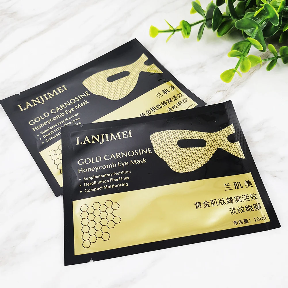 

Gold Carnosine Eye Mask Anti-Puffiness Eye Moisturizing Anti Aging Dark Circles Removal Eye Care Eyes Patches Pad Cover
