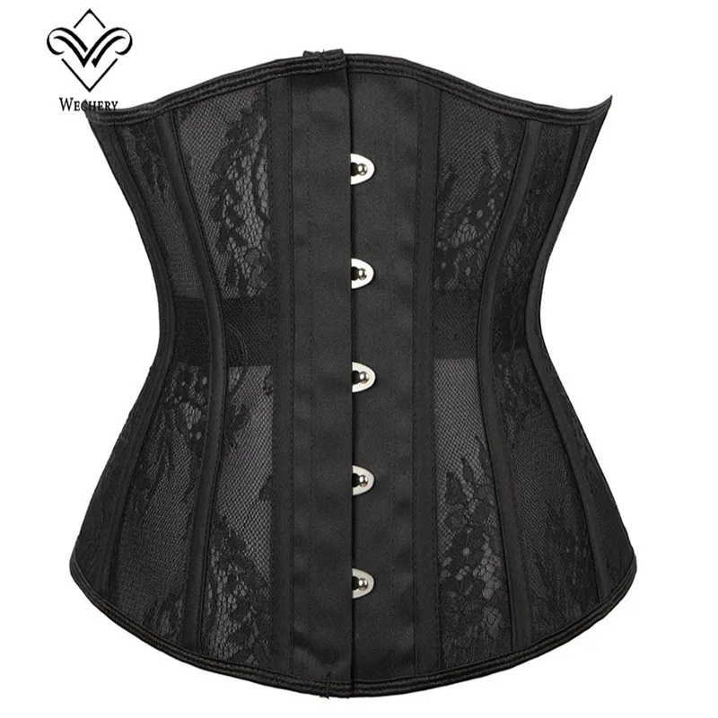 

Black Sexy Lace Corset Top For Waist Trainer Shapers Women Party Wedding Shapewear Vintage Underbust Corsets and Bustiers Sheath