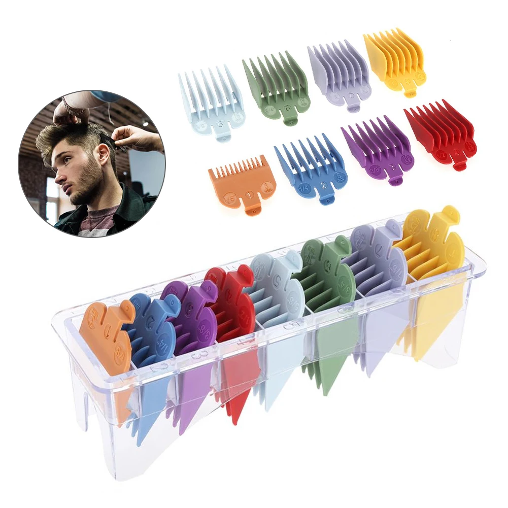 8 размеров направляющие гребни для стрижки детали аксессуары со стоячим