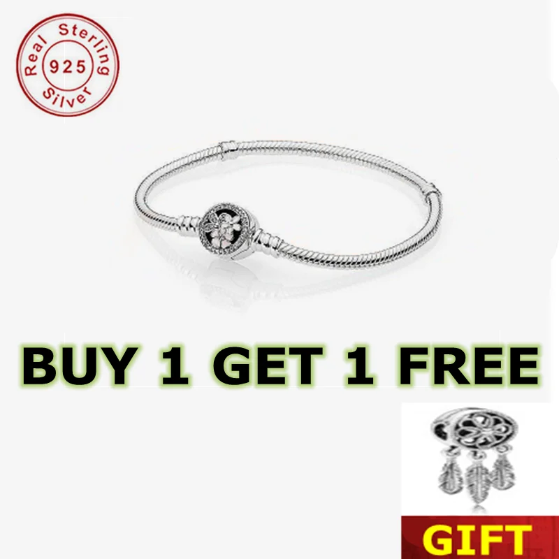 

Горячая Распродажа, женский серебряный браслет, простота, Шарм pando, драгоценность цветов сливы, ювелирные изделия «сделай сам»