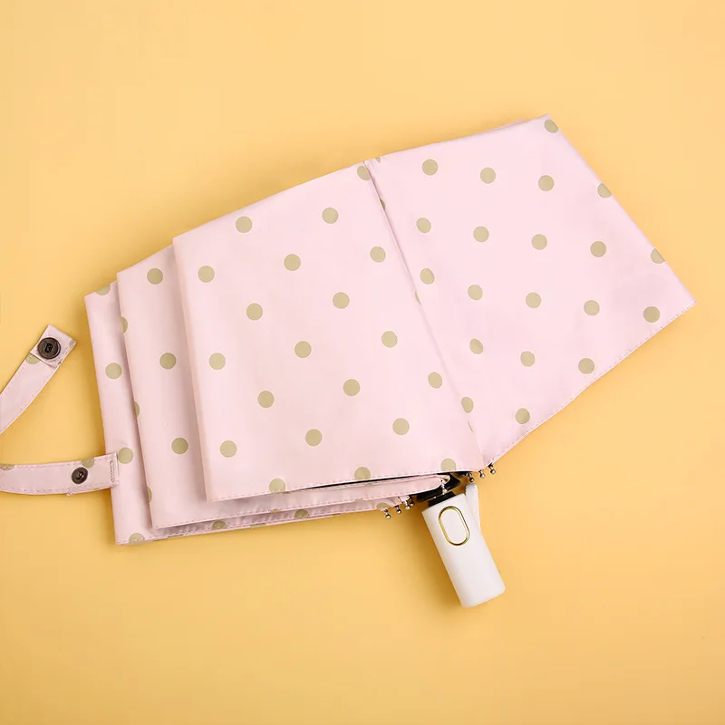 Зонтик Женский складной с черным покрытием | Дом и сад