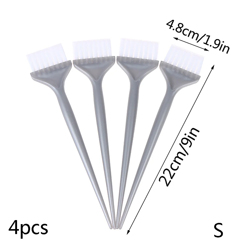 

4PCS Hair Dyeing Brushes Soft Widened Hair Coloring Comb For Hairdressing Home