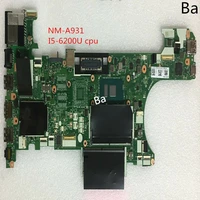 for lenovo thinkpad t470 laptop motherboard i5 6200u cpu integrated graphics card nm a931 motherboard comprehensive test