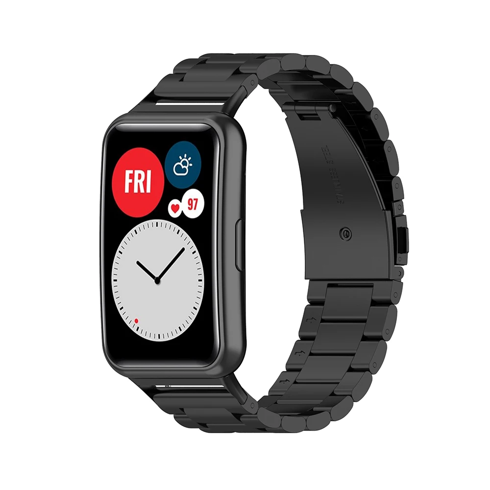 UEBN Stainless steel Metal strap For Huawei Watch FIT Band for Huawei fit 2020 Watchband Bracelet Replaceable accessories