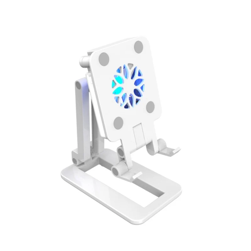 

Mobile phone Holder desktop lazy live broadcast folding Holder fill light 3 in 1 cooling fan for iphone 11 12 pro xiaomi huawei