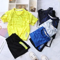 boutique boys kids clothing sets summer tracksuits quick drying t shirt shorts breathable basketball jogging sports club suit