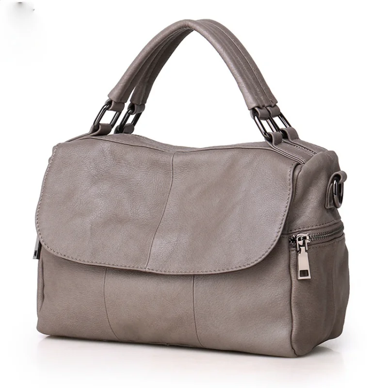 2022 Women Handbags Genuine Leather Female Real Leather Shoulder Bags Versatile Solid Large Capacity Ladies Tote Crossbody Bag