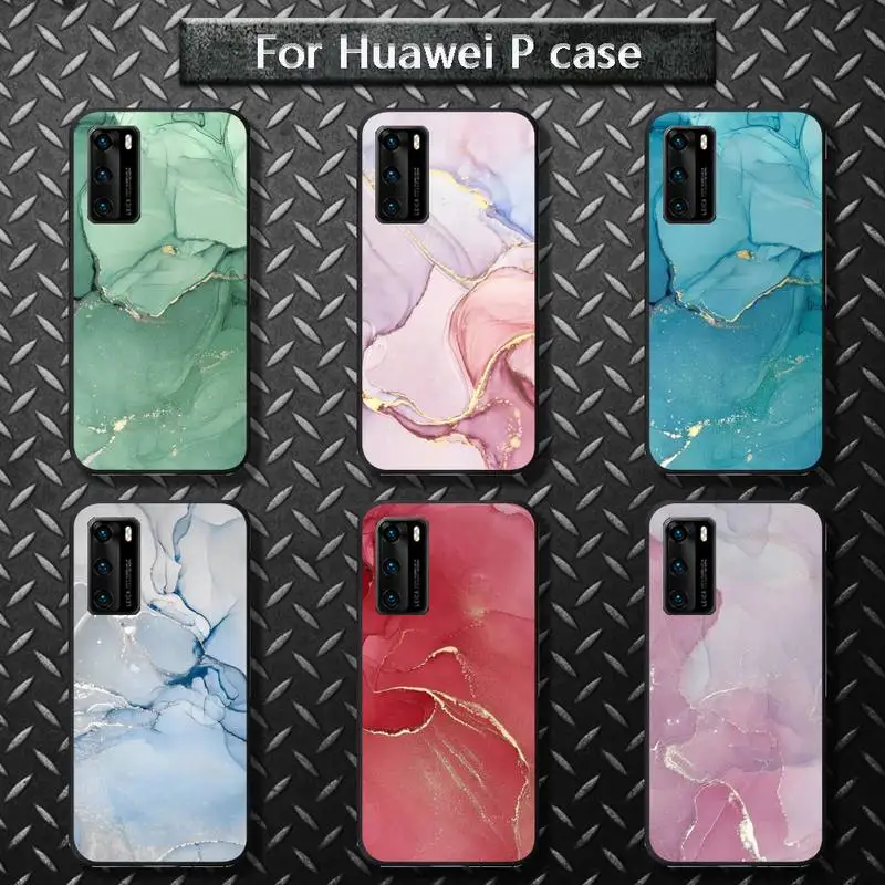 Чехол для телефона с градиентом глиттера и мраморной текстурой для Huawei P20 P30 P20Pro P20Lite P30Lite Psmart P10 9lite