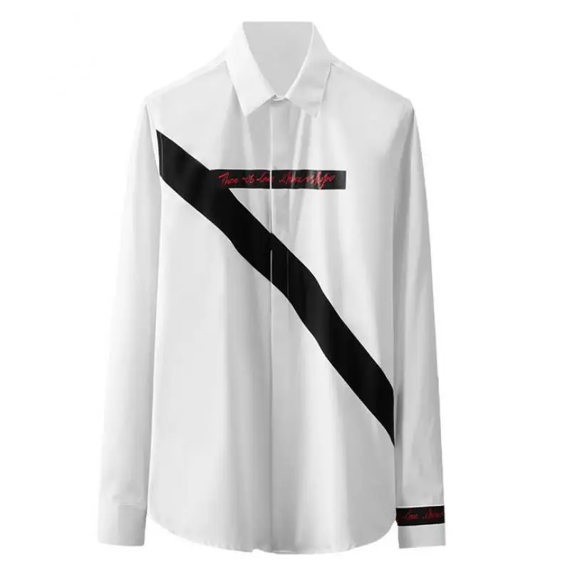 

Cotton Mens Shirts High Quality Long Sleeve Casual Party Mens Dress Shirts Fashion Slim Fit Man Shirts Plus Size 4xl