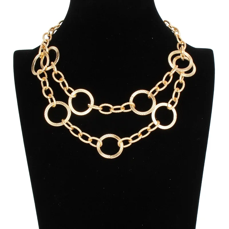 Новый многослойный чокер с длинной цепочкой ожерелье-чокер винтажные панковские