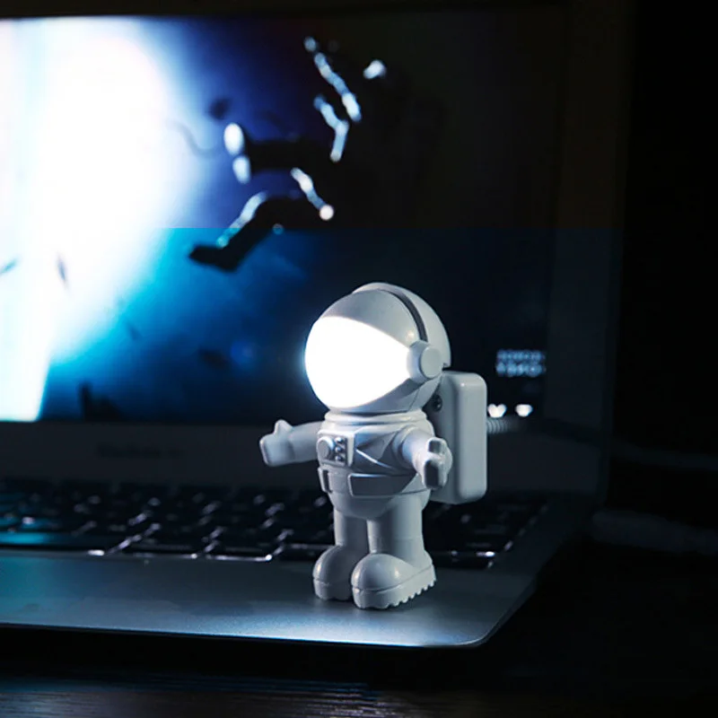 FGHGF USB астронавт светодиодный ночник астроны USB ночные светильники креативные USB лампы для книг компьютерные настольные лампы