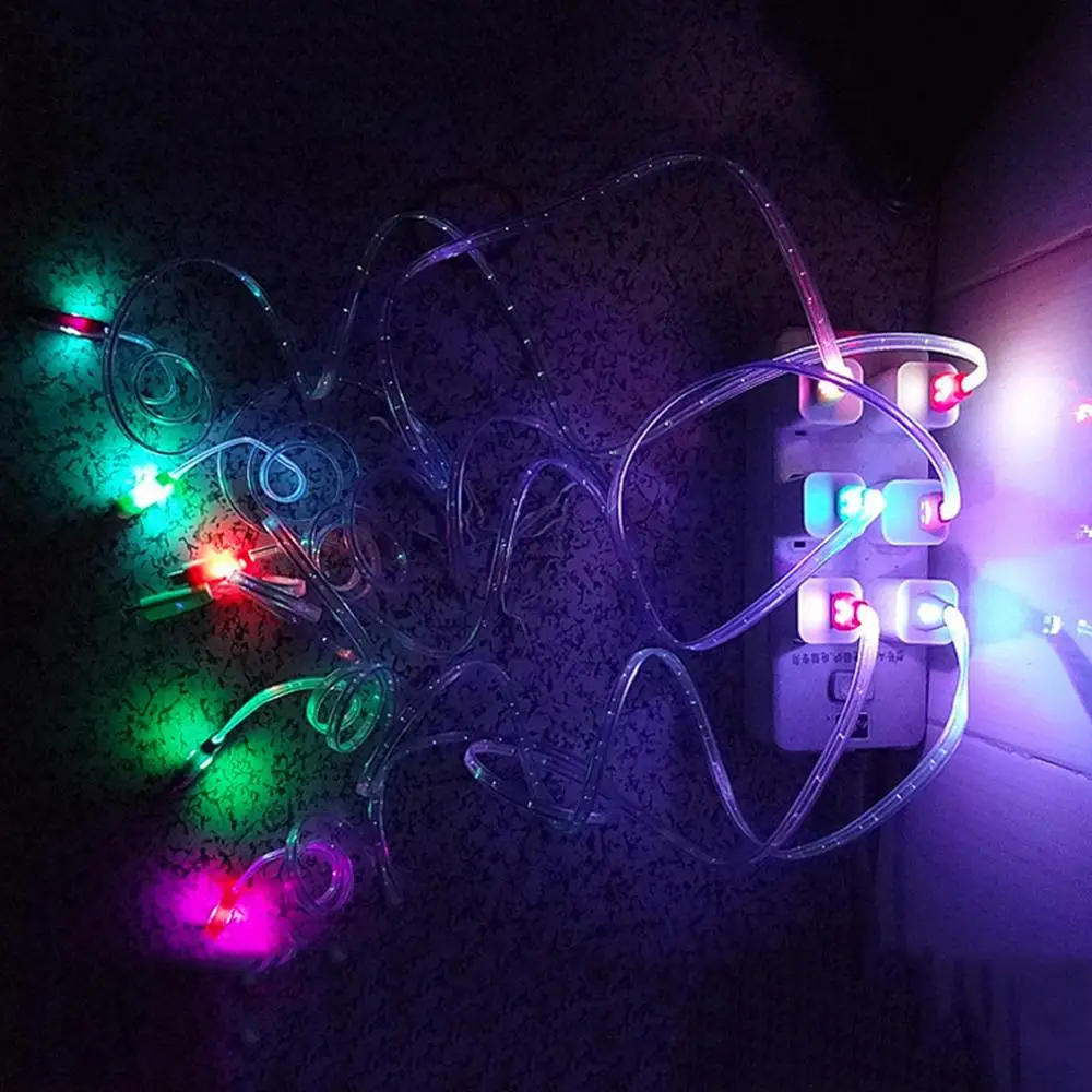 Магнитный светодиодный кабель micro usb для samsung type c 8 контактный зарядки android 1 м