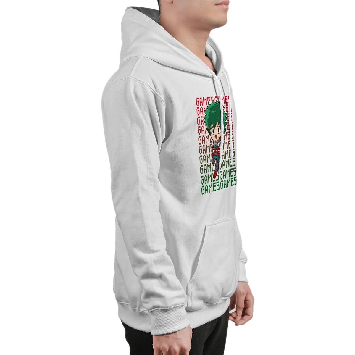 

Men's Hoodie My Hero Academia GAMERGroot long Sleeve Hip-Hop Hood Hoody Sweat Homme 37570
