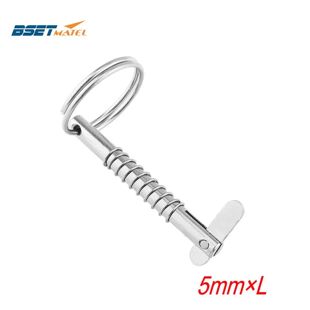 

5 мм BSET MATEL Marine Grade 316 быстроразъемный штифт из нержавеющей стали для лодки, Bimini Top Deck, шарнир, морское оборудование, лодка