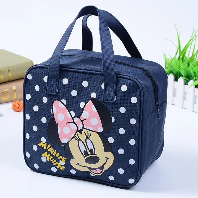 Disney мультфильм Минни ланч бокс сумка Повседневная ткань оксфорд хозяйственная сумка студенческий портативный Учебник Сумка книга мешок ланч - Цвет: 11