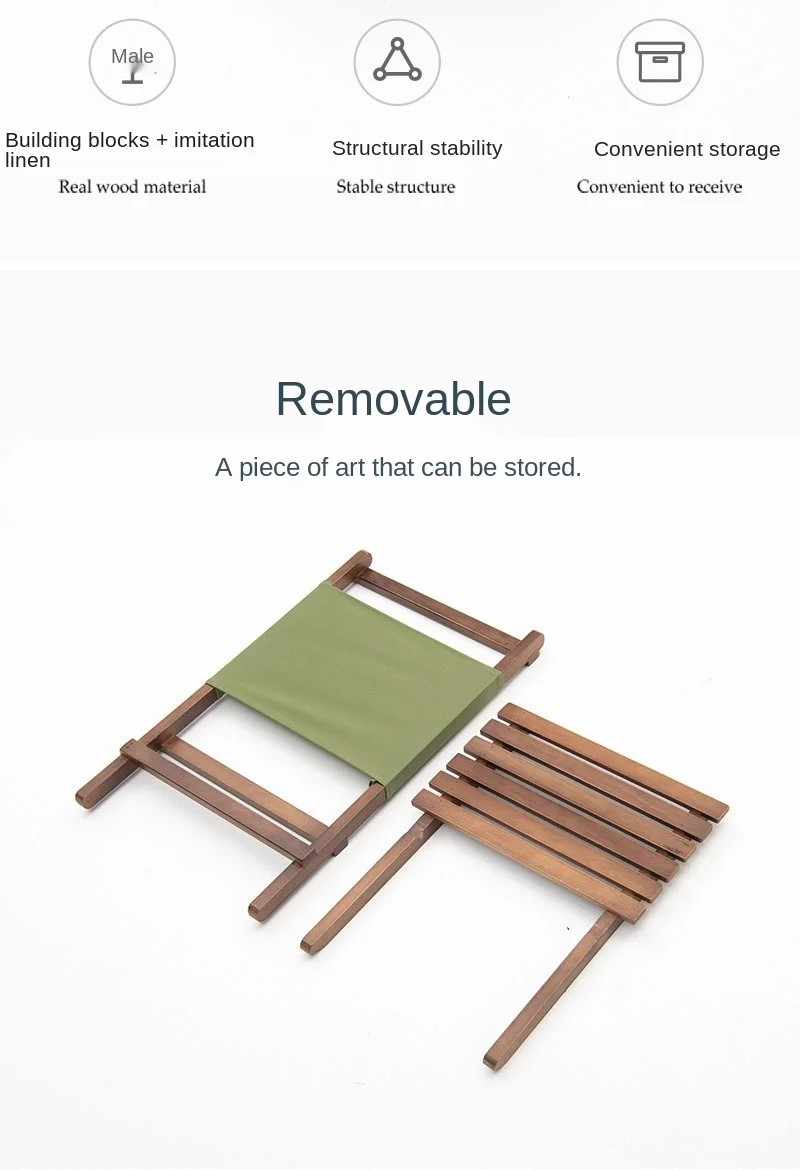 구매 접이식 비치 의자 야외 레저 캠핑 낚시 휴대용 참나무 의자