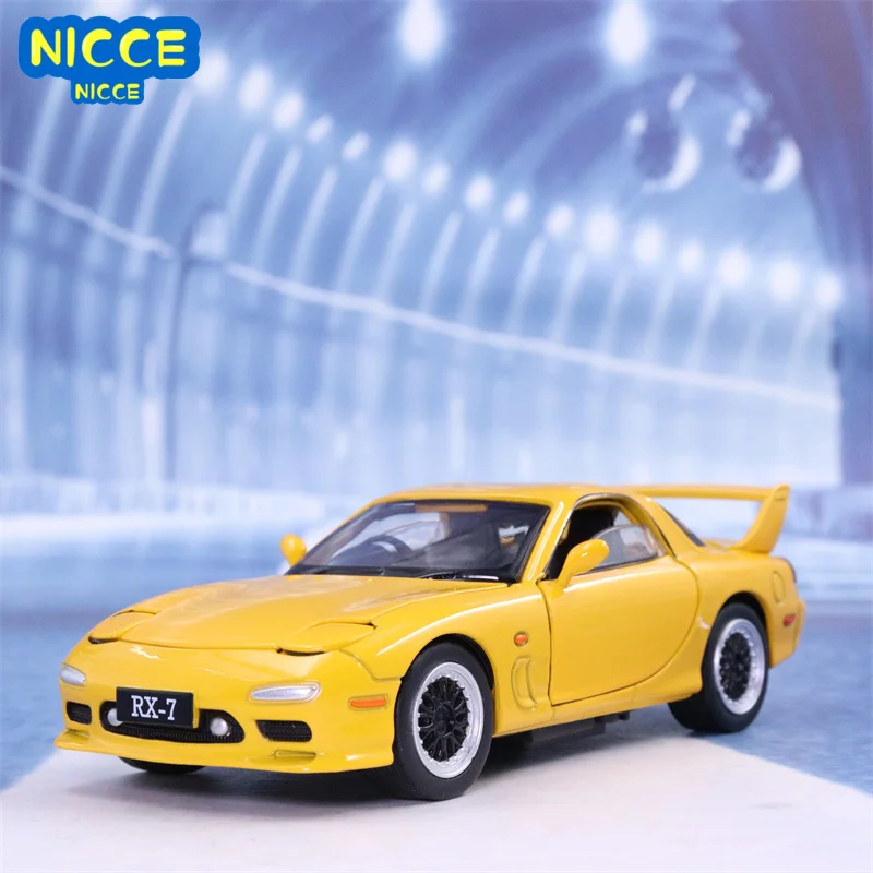 

Nicce 1:32 Mazdas RX-7 Car Model with Sound Light Alloy Toy Car Diecast Toy Vehicle Car Wheel for Children Toys E160