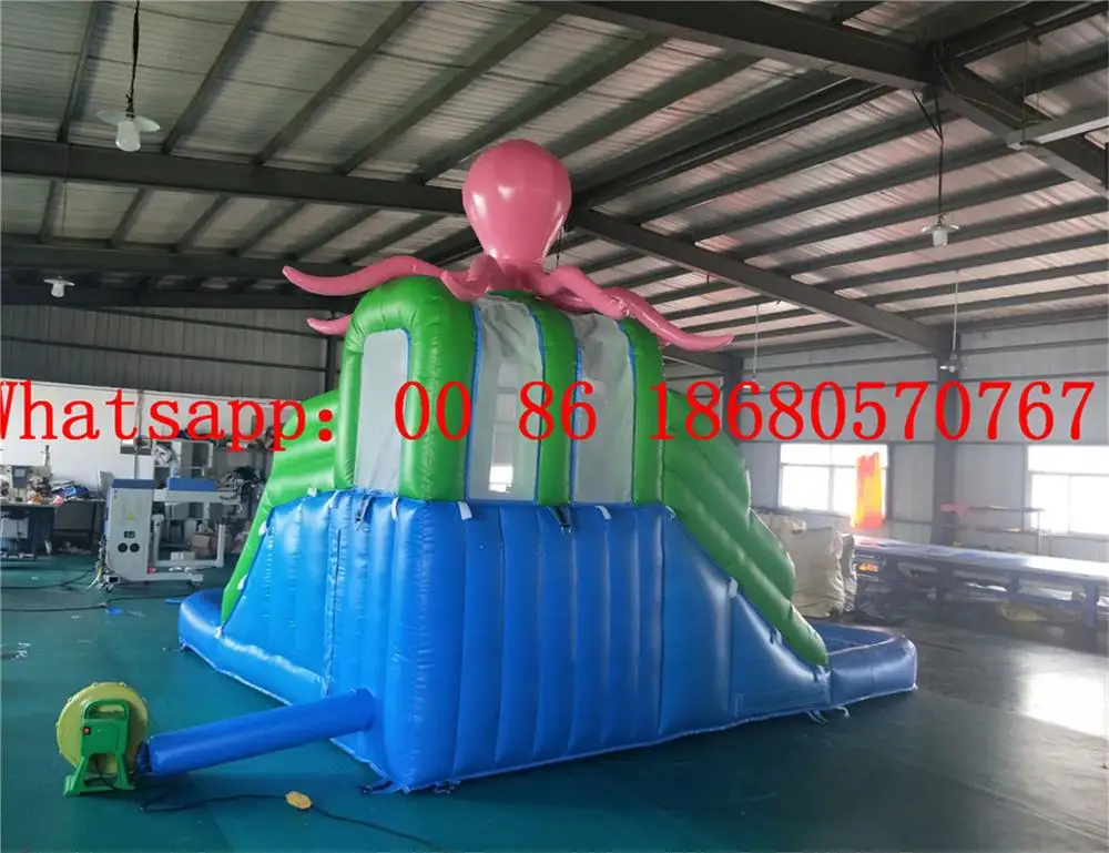 Коммерческая наружная надувная водная горка-Осьминог для продажи | Спорт и