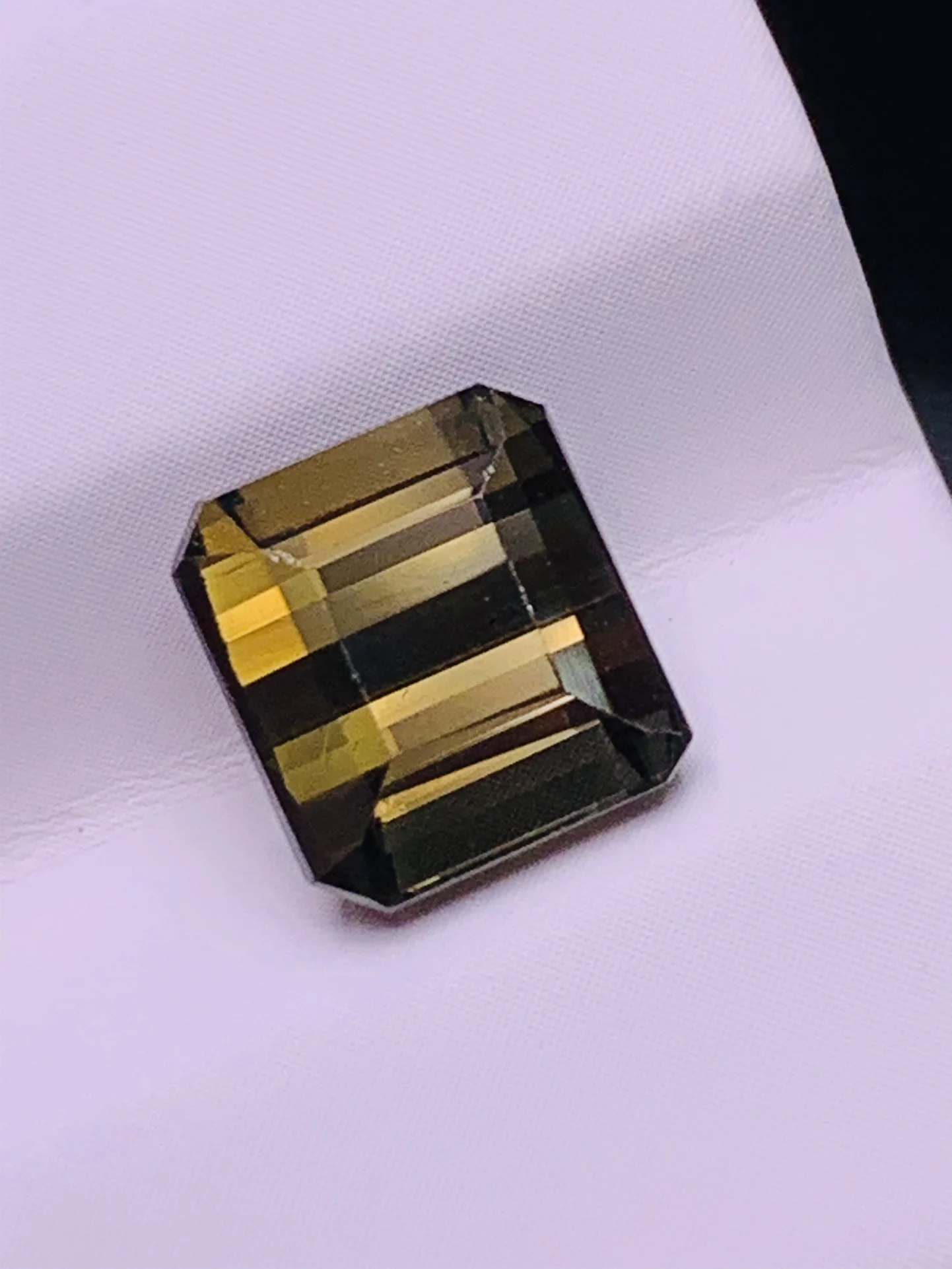 Pure natural tourmaline can be inlaid with rings or pendant necklaces rectangle Brown green accessories gem jewelry edelstenen