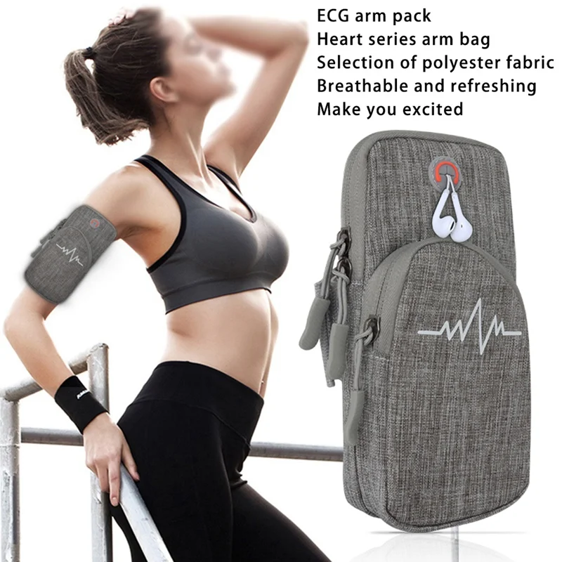 

Jogging Running Armband Phone Bag Fitness Gym Arm Band Phone Case Holder Universal 4-6.5" For IPhone Samsung Huawei