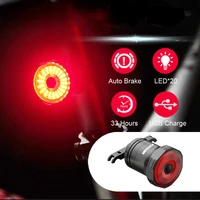 smart bicycle light auto brake sensing rear light ipx6 waterproof usb charge cycling taillight bike led flashlight accessories