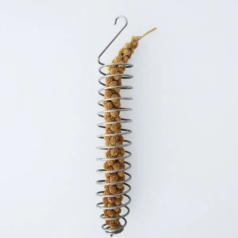 Прямая поставка попугай птица еда корзина для фруктов игрушки из нержавеющей