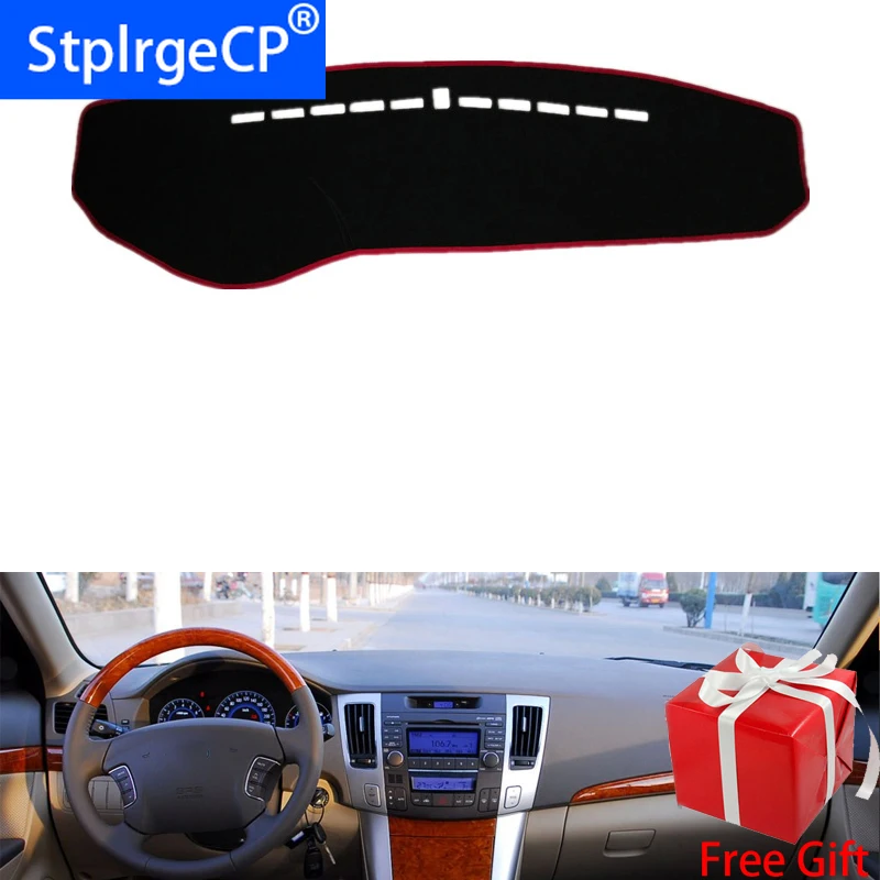 Для HYUNDAI sonata NF NFC 2009 приборной панели крышка козырек от солнца Non slip Dash коврик ковер