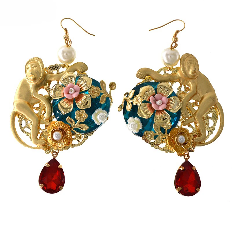 Новое поступление комплект женских Роскошных Модных металлических сережек